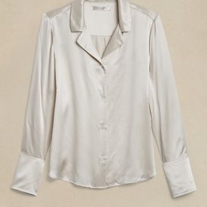 Banana republic silk resort shirt NWT